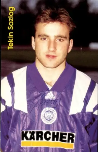 Autogrammkarte Fußballer Tekin Sazlog, Tennis Borussia Berlin, Autogramm