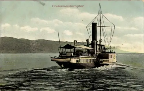 Ak Bodensee, Bodenseedampfer