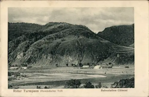 Ak Câineni Rumänien, Roter Turmpass, Bahnstation
