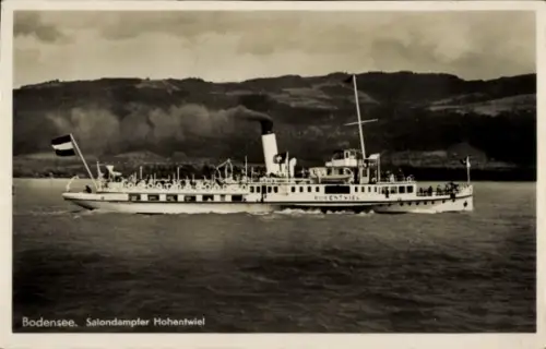 Ak Bodensee, Salondampfer Hohentwiel