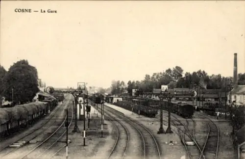Ak Cosne Nièvre, Bahnhof