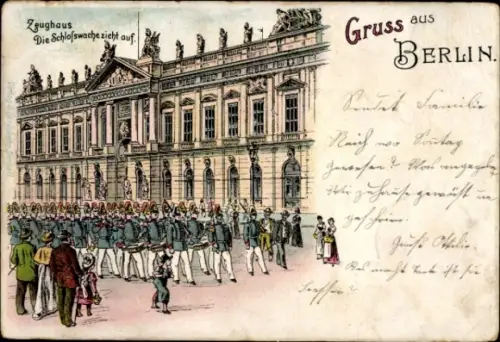 Ak Berlin Mitte, Zeughaus, Schlosswache