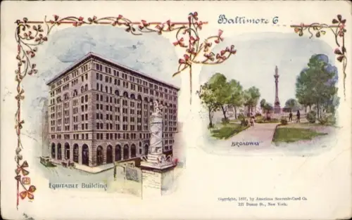 PC Baltimore, Maryland, USA, Equitable Building, Broadway