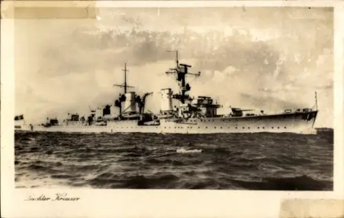 Ak Kriegsschiff, der leichter Kreuzer Köln