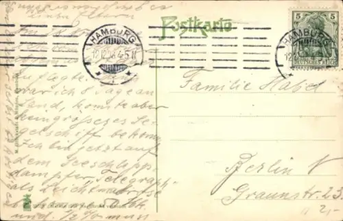 Ak Segelschiff, Dreimaster