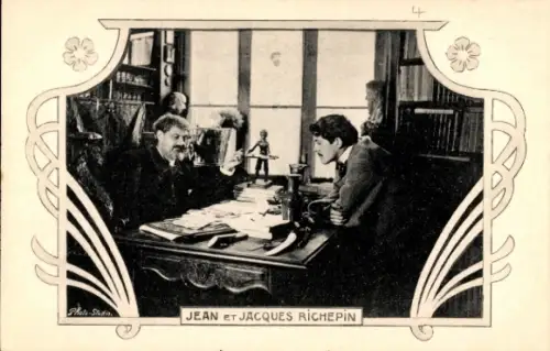 Passepartout Ak Jean et Jacques Richepin, Dichter, Poet, Annales politiques et littéraires