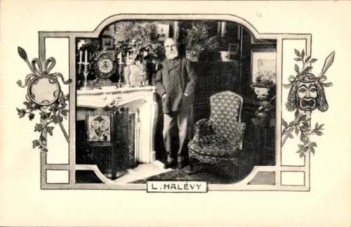 Passepartout Ak Bühnenautor Ludovic Halévy