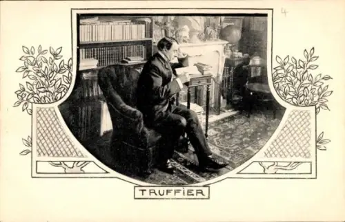 Passepartout Ak Schriftsteller und Schauspieler Jules Truffier, Les Annales Politiques et Literaires