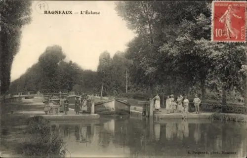 CPA Bagneaux sur Loing Seine et Marne, Écluse