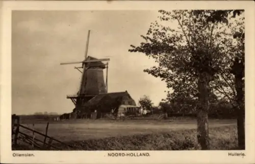 Ak Nordholland, Oliemolen, Windmühle
