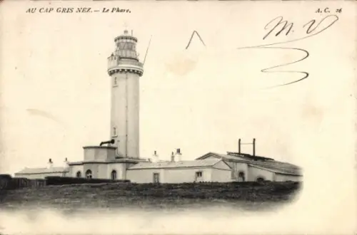 CPA Boulogne sur Mer Pas de Calais, Cap Gris Nez, La Phare