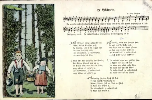 Lied Ak De Bäärleit, Wilhelm Vogel, Kinder, Erzgebirge