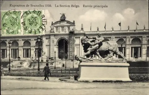 Ak Exposition de Bruxelles 1910, Section Belge