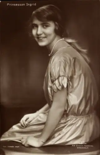 Ak Prinzessin Ingrid, Portrait