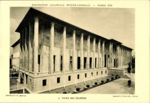 Ak Paris, Weltausstellung 1931, Musée des Colonies