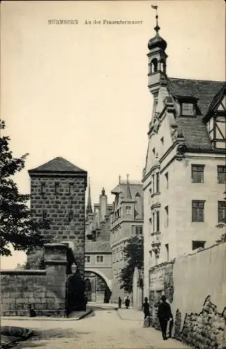 Ak Nürnberg, Frauentormauer