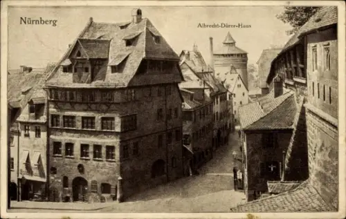 Ak Nürnberg, Bayerische Jubiläums Landesausstellung 1906,  Albrecht-Dürer-Haus,  Gebäude