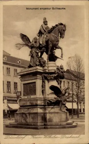 Ak Düsseldorf am Rhein, Kaiser-Wilhelm-Denkmal