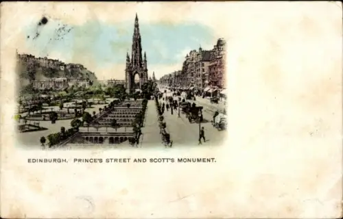 PC Edinburgh Scotland, Princes Street, Scott Monument
