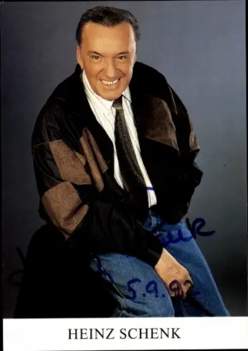 Ak Schauspieler Heinz Schenk, Portrait, Autogramm