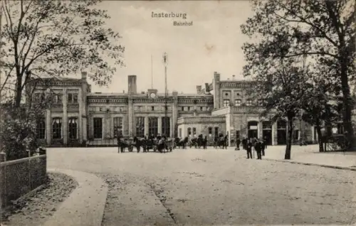 Ak Tschernjachowsk Insterburg Ostpreußen, Bahnhof