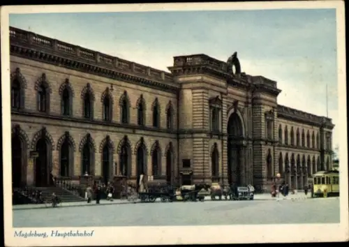 Ak Magdeburg an der Elbe, Hauptbahnhof