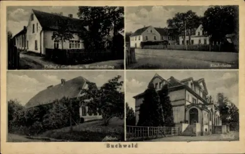 Ak Bukowiec Buchwald Riesengebirge Schlesien, Gasthaus zum goldenen Frieden, Kinderheim