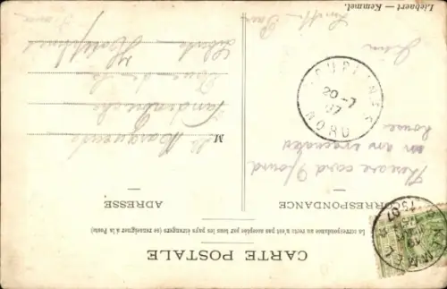 Ak Kemmel Heuvelland Westflandern, Turm auf dem  Belvédère,  mit Stempel