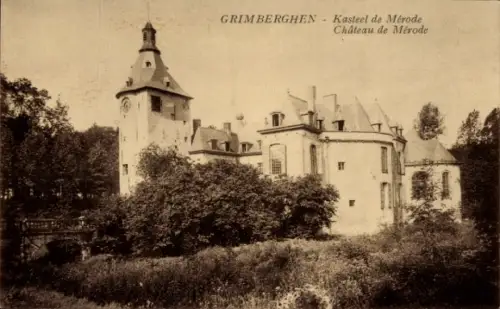 Ak Grimbergen Flämisch Brabant, Kasteel de Merode
