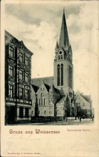 Ak Berlin Weißensee, Katholische Kirche
