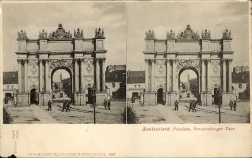 Stereo Ak Potsdam, Brandenburger Tor