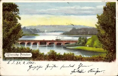 Litho Glienicke Potsdam, Glienicker Brücke