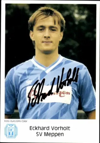 Autogrammkarte Fußballer Eckhard Vorholt, SV Meppen, Autogramm