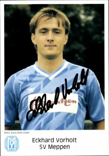 Autogrammkarte Fußballer Eckhard Vorholt, SV Meppen, Autogramm