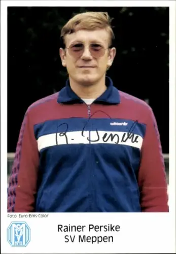 Autogrammkarte Fußballer Rainer Persike, SV Meppen, Autogramm