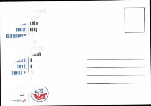 Autogrammkarte Fußballer Jörg Hahnel, FC Hansa Rostock, Autogramm