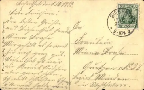 Ak Biesenthal in der Mark, Teilansicht