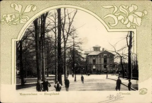 Passepartout Ak Utrecht Niederlande, Museumlaan, Hoogeland
