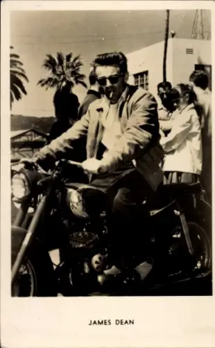 Ak Schauspieler James Dean, Motorrad