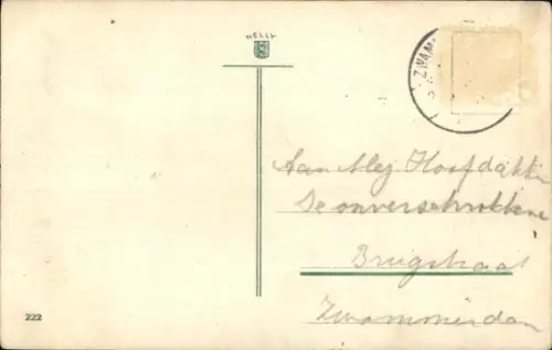 Ak Afrikaner unter Regenschirm, Porträt