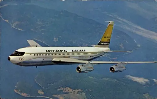 Ak Passagierflugzeug, Continental Airlines, Golden Jet