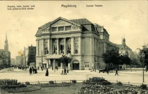 Ak Magdeburg an der Elbe,  Zentral Theater