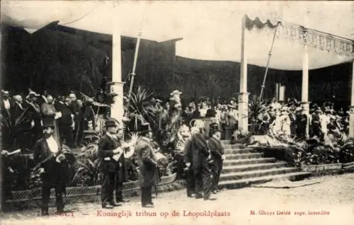 Ak Hasselt Flandern Limburg, Königliche Tribüne