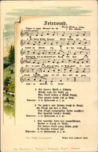 Lied Ak Feieromd, Anton Günther