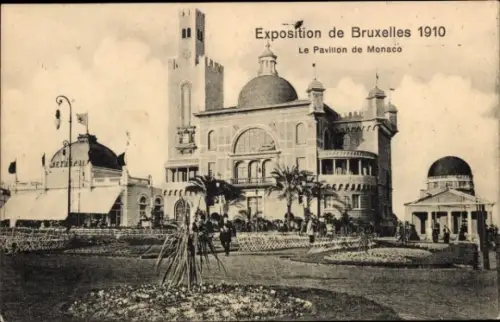 Ak Brüssel, Ausstellung 1910, Monaco-Pavillon