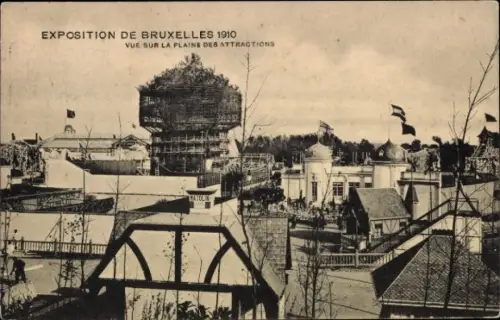 CPA Exposition de Bruxelles 1910, Plaine des Attractions