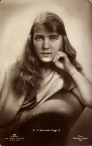 Ak Prinzessin Ingrid, Portrait