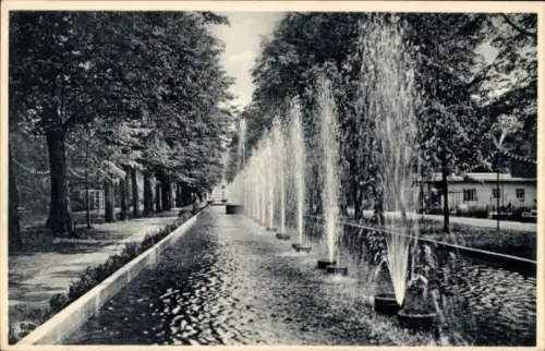 Ak Internationale Hygiene-Ausstellung Dresden 1930, Hundertbrunnenstraße