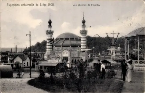 CPA Exposition universelle de Liége 1905, Vue générale de Fragnée