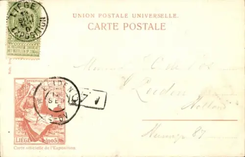 CPA Exposition universelle de Liége 1905, Vue générale de Fragnée